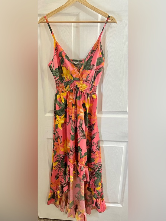 Refined Threads Dresses & Skirts - Women’s Pink Tropical Floral Maxi Dress